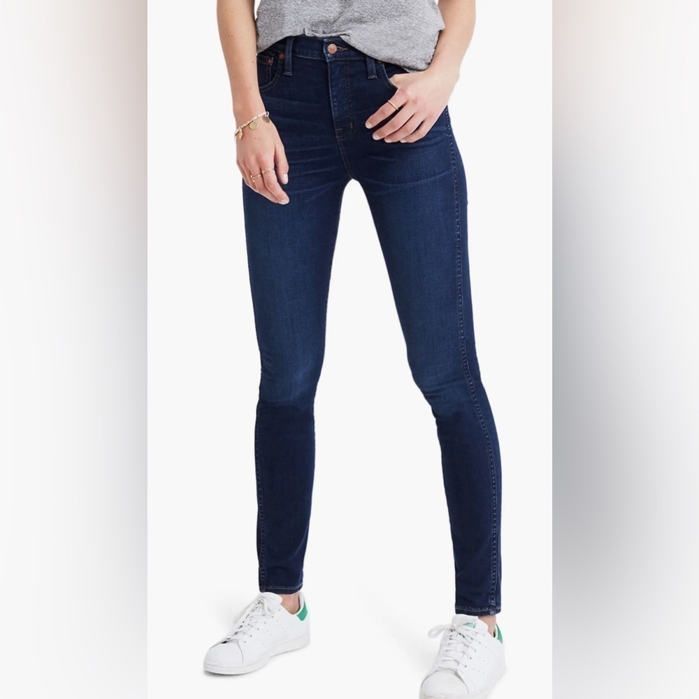 Madewell 10-Inch High Rise Skinny Jeans Blue Sz 25
